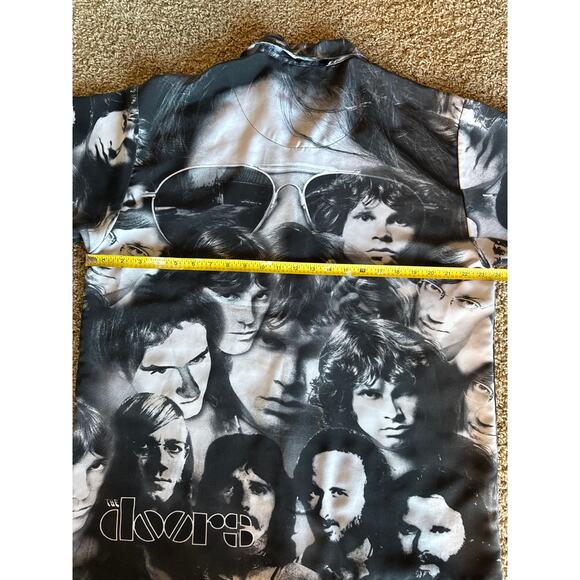 Vintage 2002 The Doors Oversized L AOP Polyester Button Up Short Sleeve - Picture 5 of 6